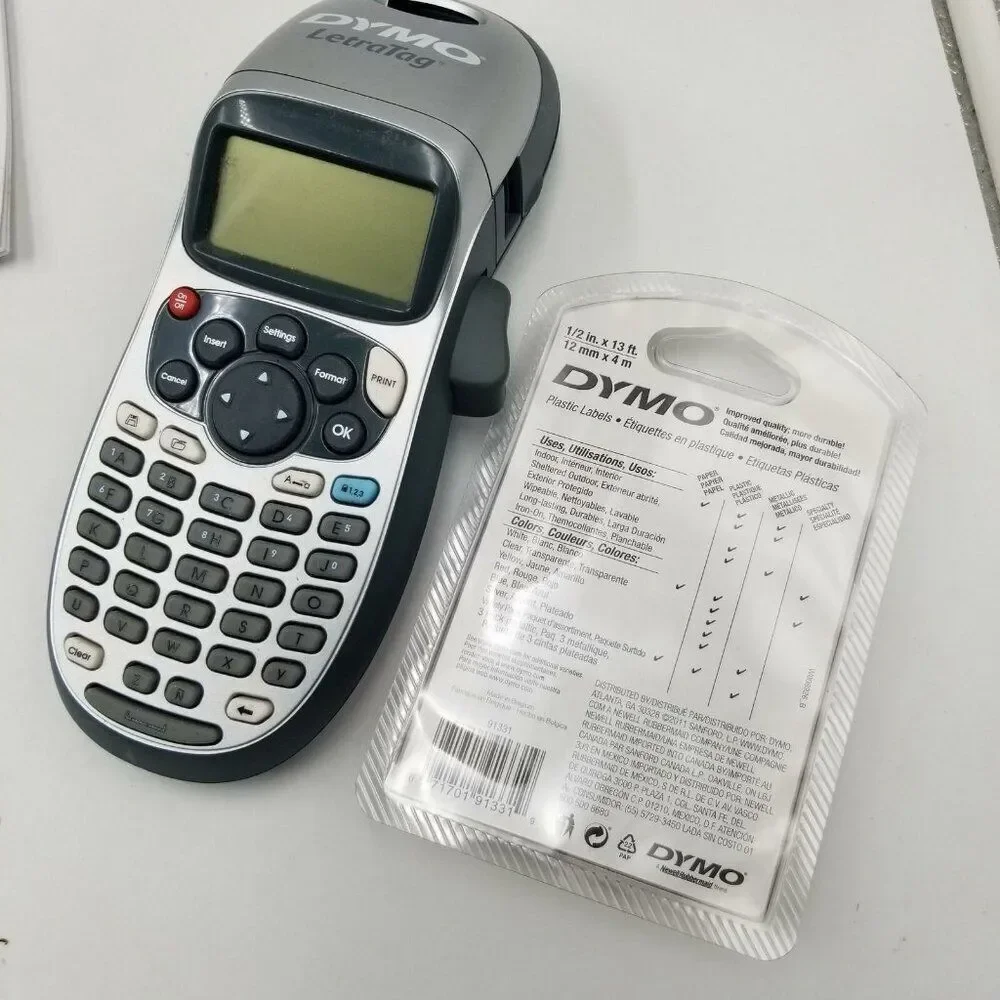DYMO Letratag LT-100H Auto-Off Power Personal Label Maker Roll Refill Tape Lot